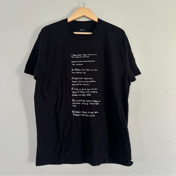 🦋 We are Lions Black Short Sleeve Crew Neck Tee Inspirational Casual XL Neutral - Picture 1 of 6